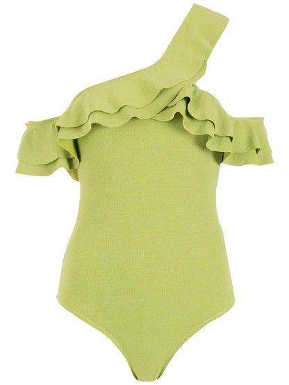 Ruffle-Trimmed Swimsuit