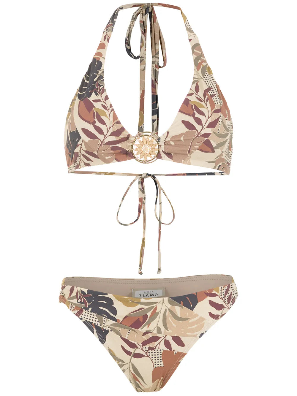 Palm Leaf Print Bikini