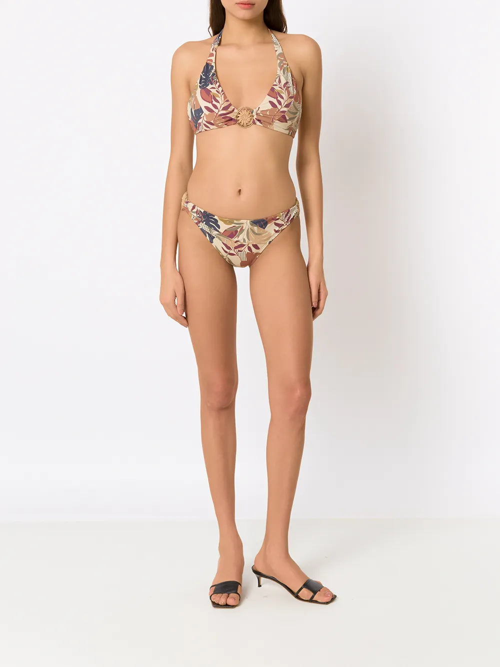 Palm Leaf Print Bikini