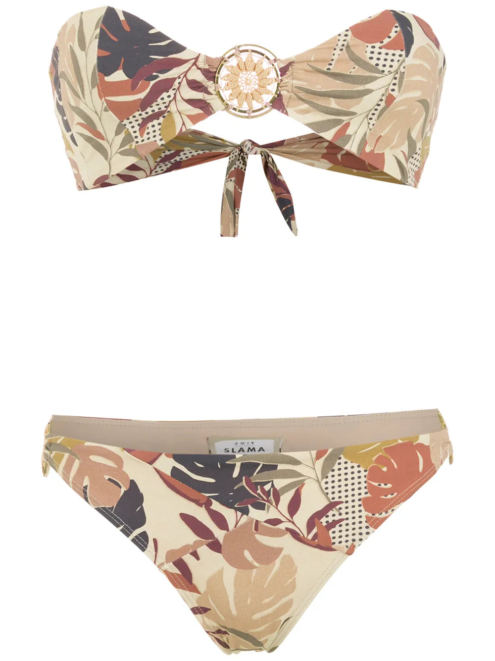 Palm Leaf Print Bikini