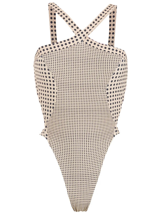 Polka-Dot Print Swimsuit