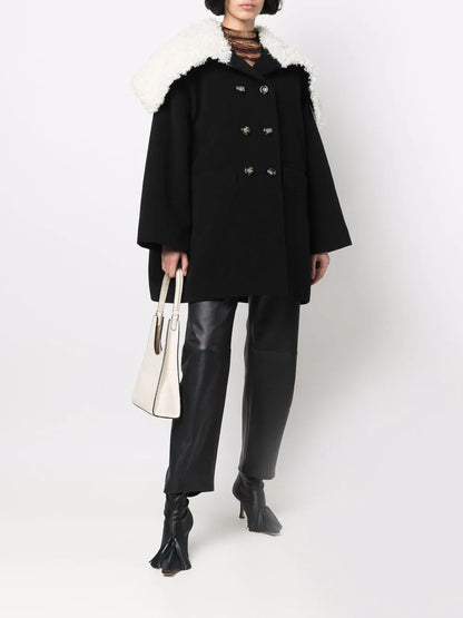 Double-Breasted Wool Coat
