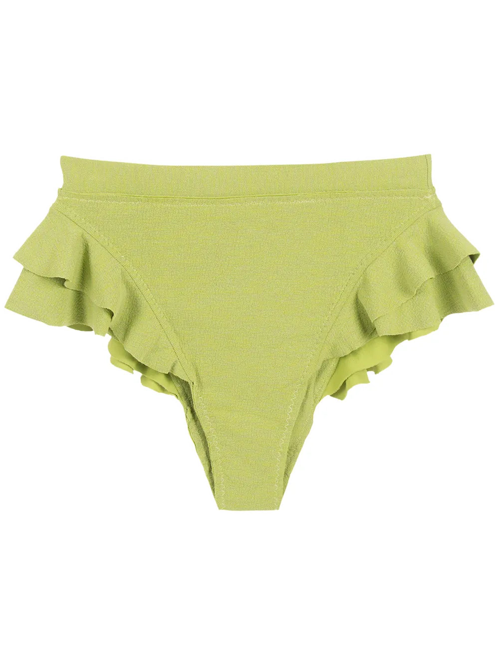 Ruffle-Trimmed High-Rise Bikini Bottoms