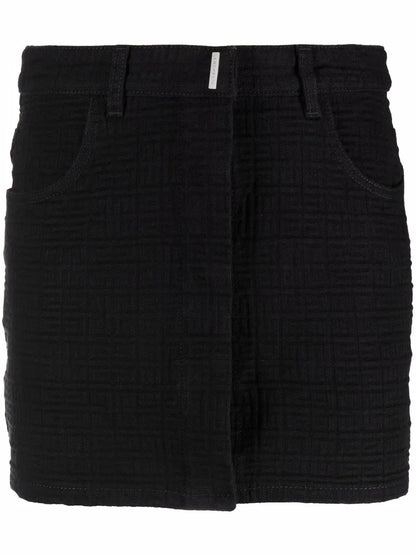 Logo-Monogram Mini Skirt