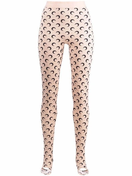 All Over Moon Pattern Leggings