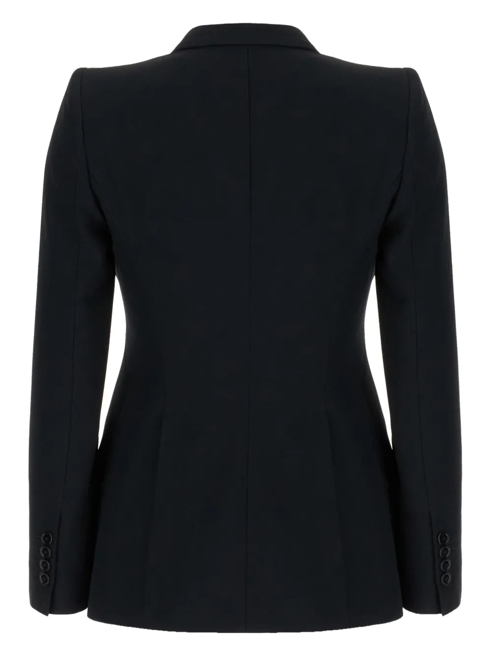 Peak-Lapel Single-Breasted Blazer