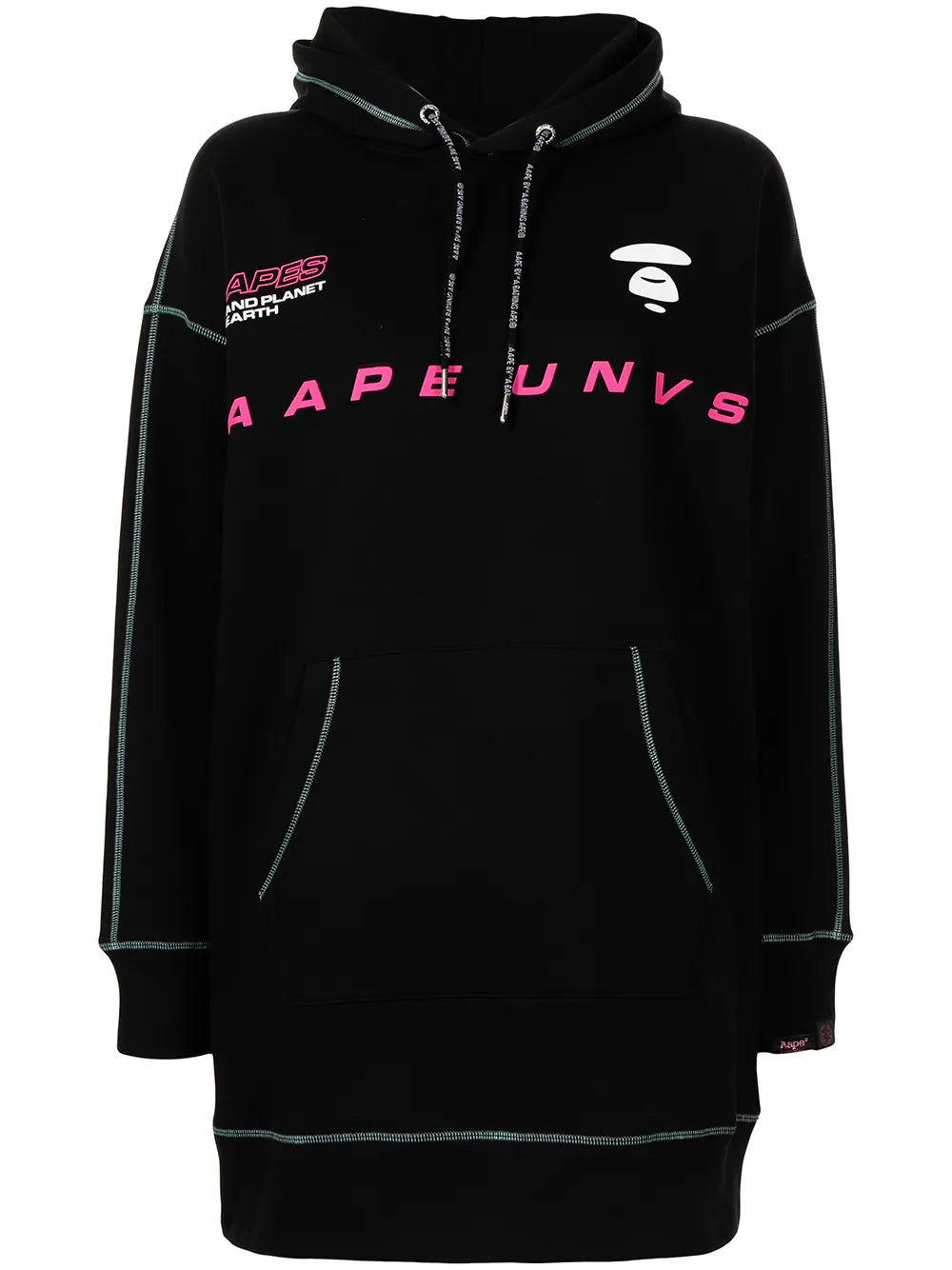 Logo Print Hooded Dress