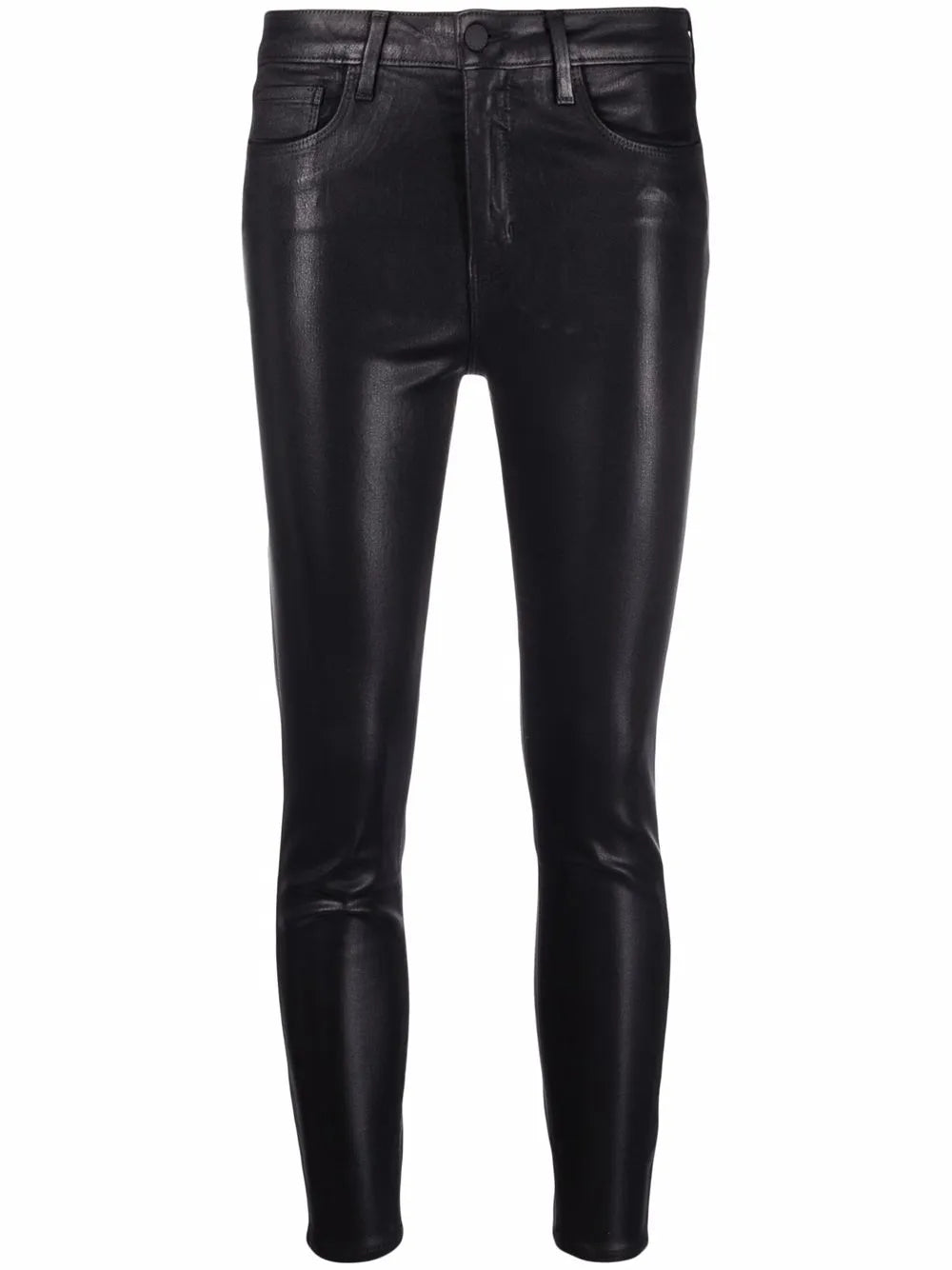 Coated Skinny Trousers