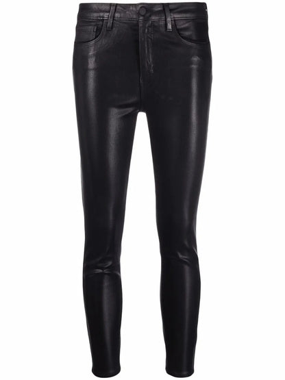 Coated Skinny Trousers
