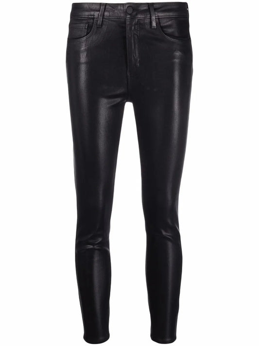 Coated Skinny Trousers
