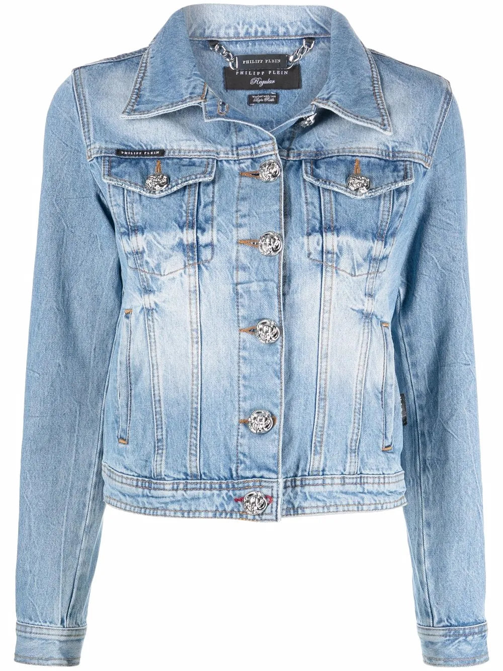 Logo-Plaque Denim Jacket