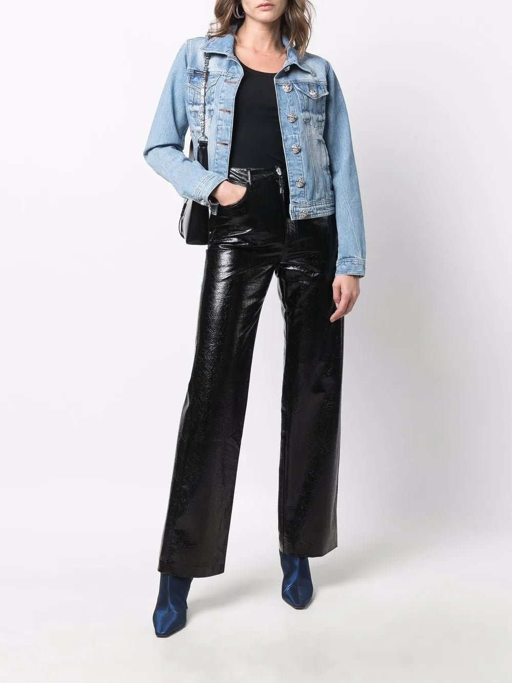 Logo-Plaque Denim Jacket