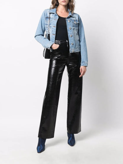Logo-Plaque Denim Jacket