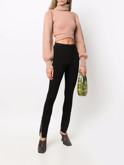 Ribbed-Knit Roll-Neck Jumper