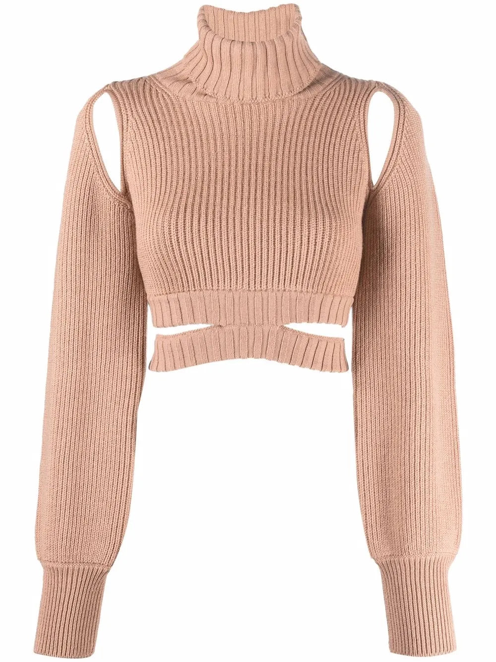 Ribbed-Knit Roll-Neck Jumper