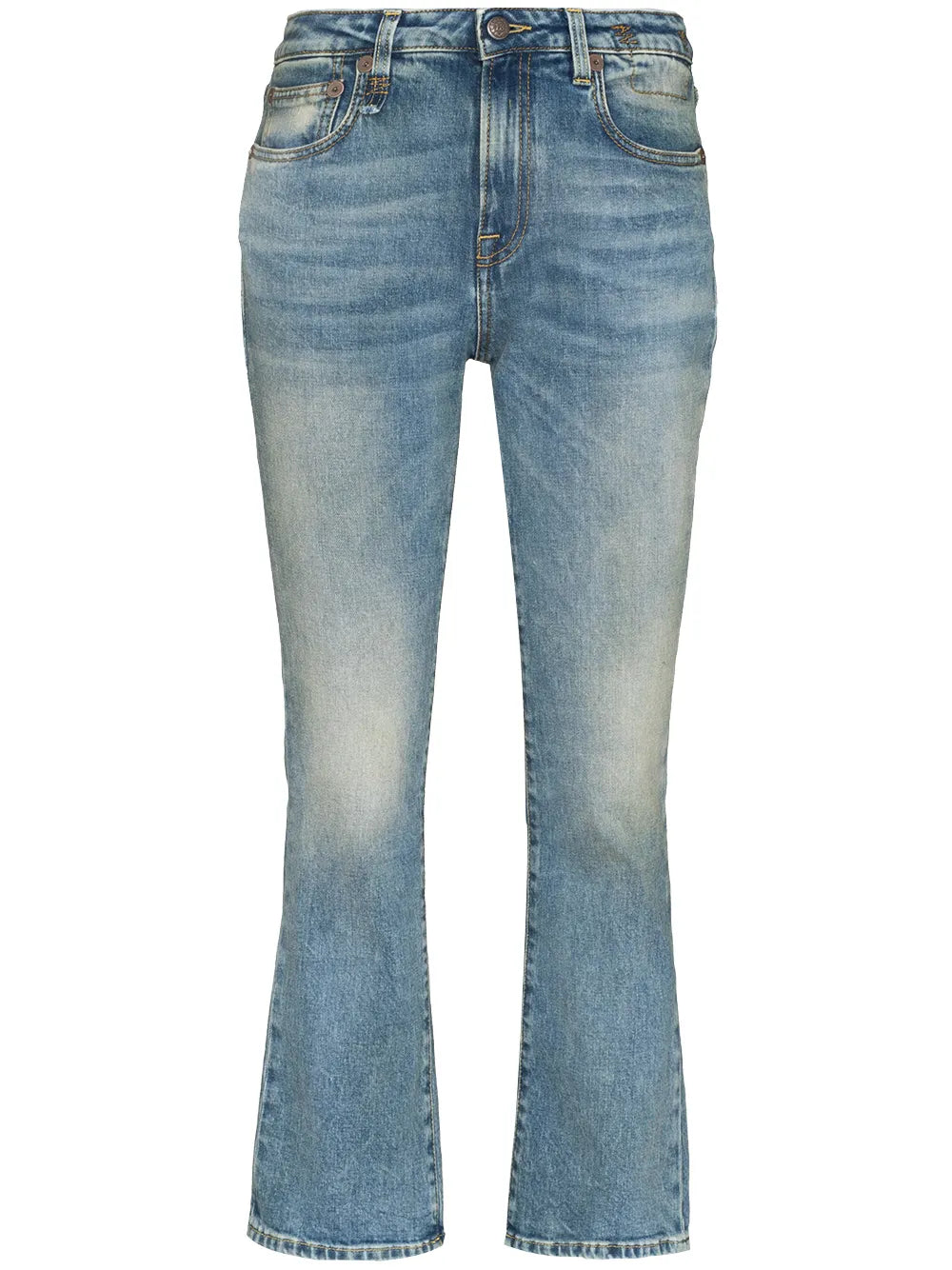 Mid-Rise Flared Jeans