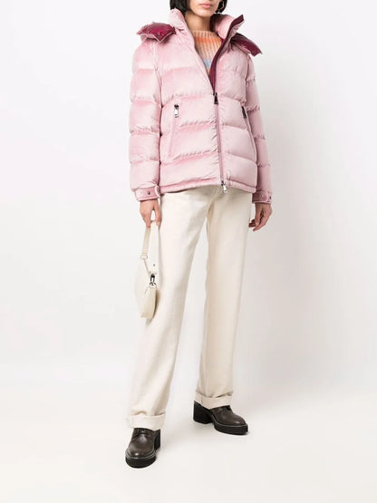 Holostee Velvet Puffer Jacket