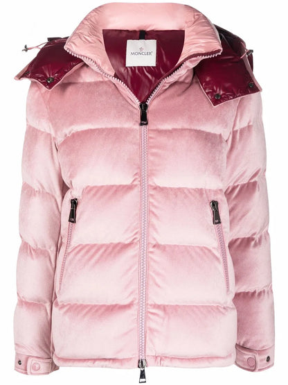 Holostee Velvet Puffer Jacket