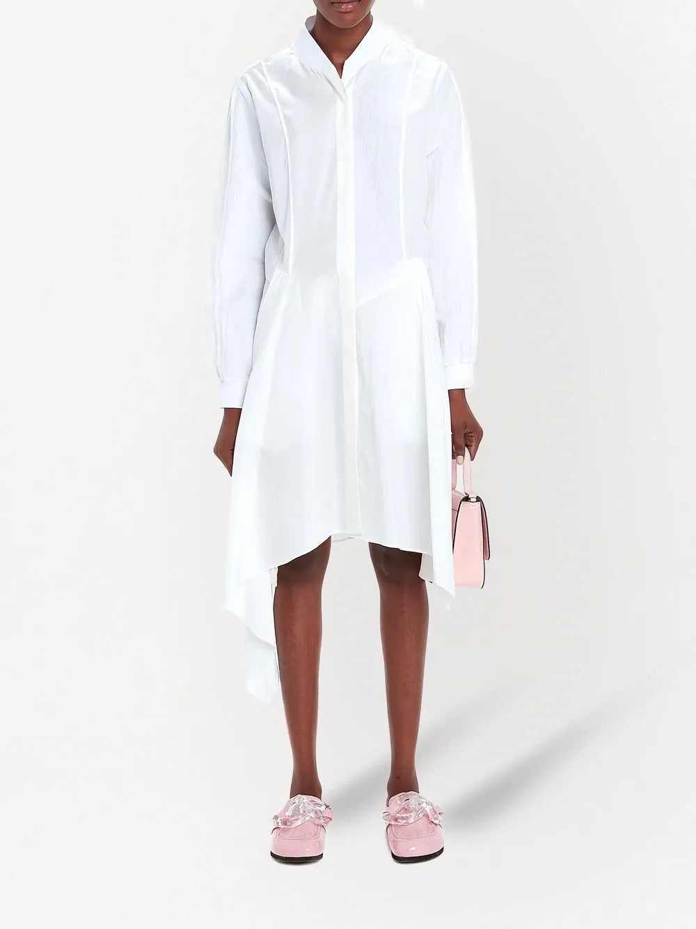 Bomber-Style Poplin Shirtdress