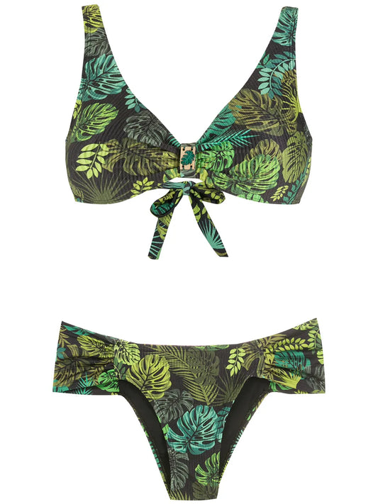 Tropical Print Bikini