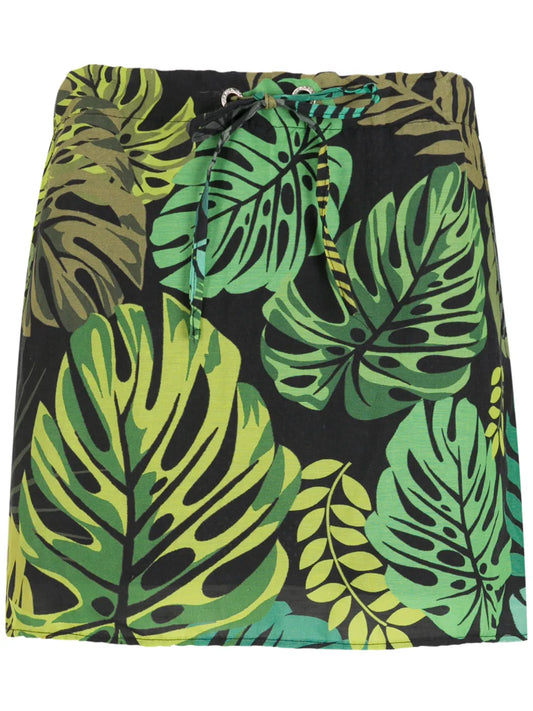 Tropical Print Skirt