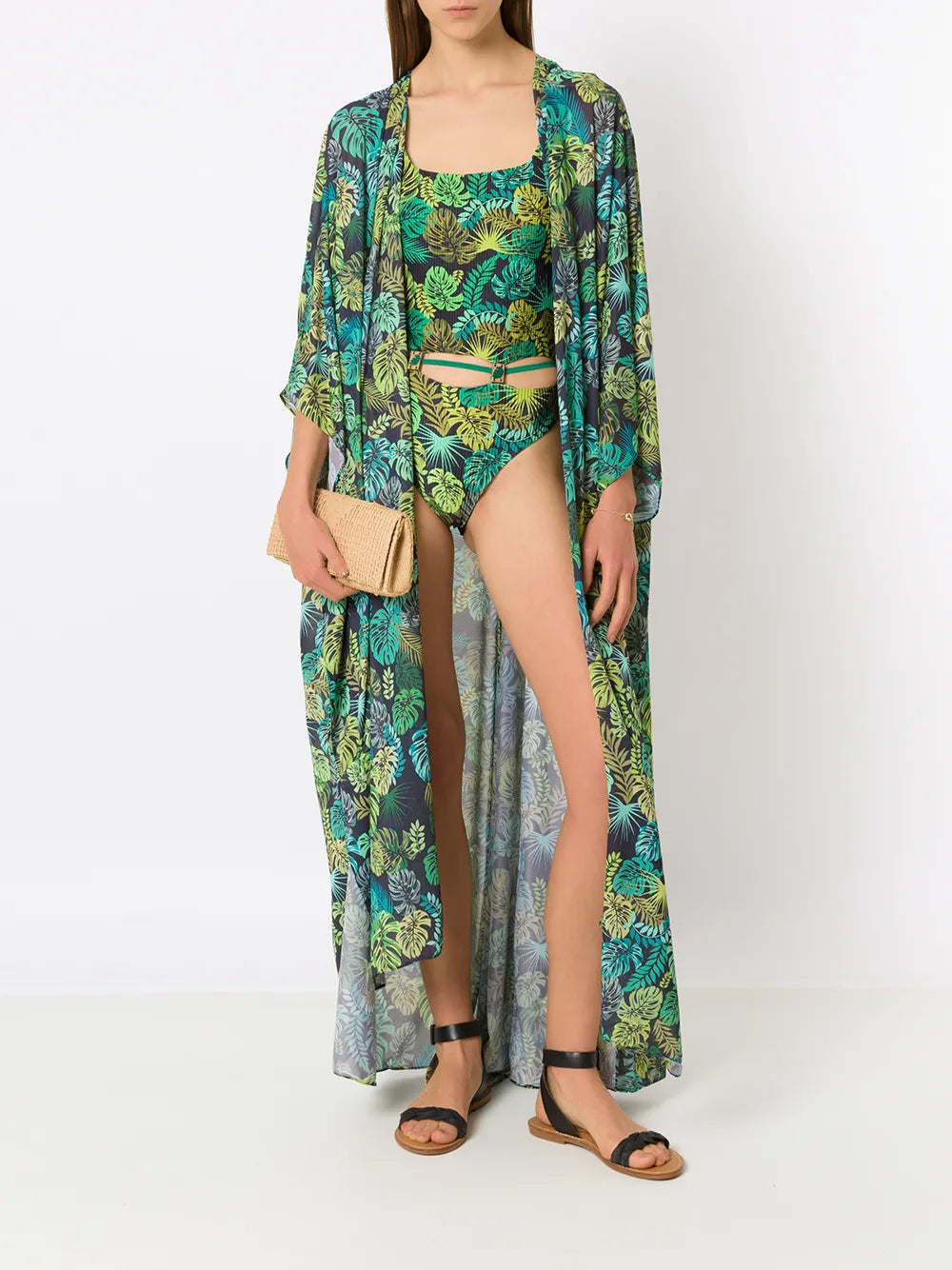 Tropical Print Kaftan