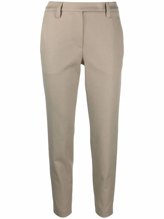 Elasticated-Waist Cropper Trousers