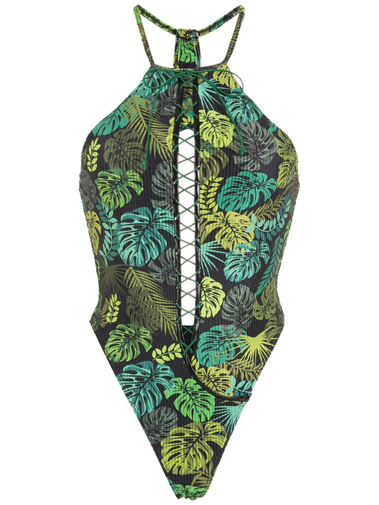 Tropical Print Swimsuit