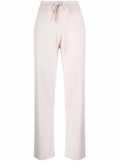 Drawstring-Waist Cashmere Wide-Leg Trousers