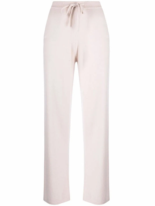 Drawstring-Waist Cashmere Wide-Leg Trousers