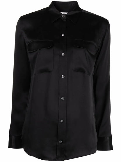 Signature Silk Satin Shirt