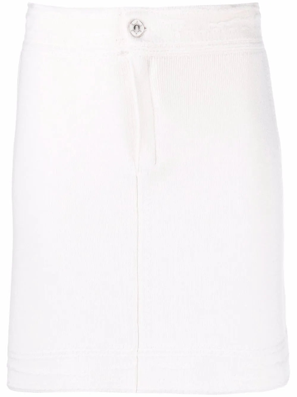 Contrast-Stitch Mini Skirt