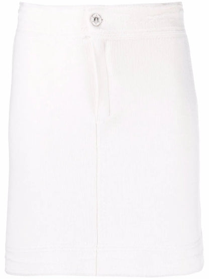 Contrast-Stitch Mini Skirt