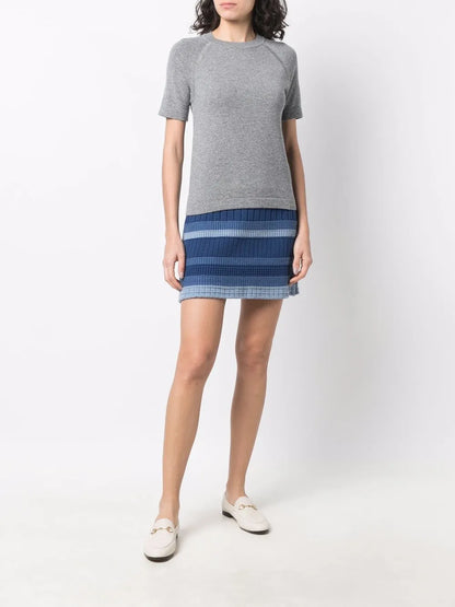 Short-Sleeved Cashmere Top
