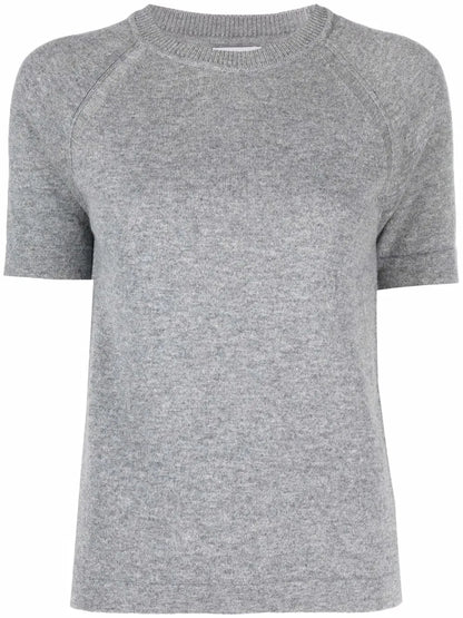 Short-Sleeved Cashmere Top