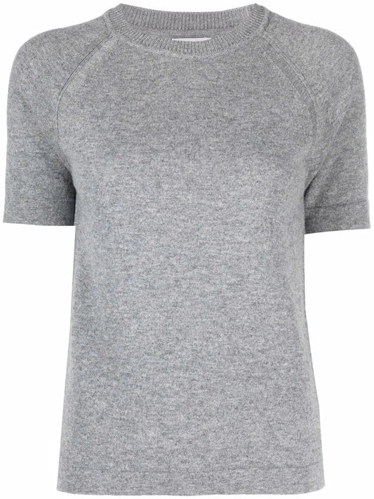 Short-Sleeved Cashmere Top
