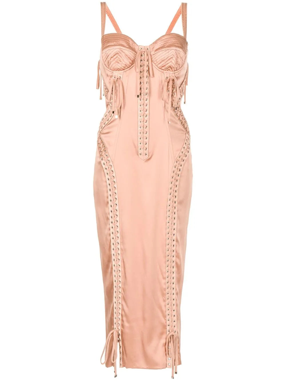 Sweetheart-Neck Sleeveless Dress