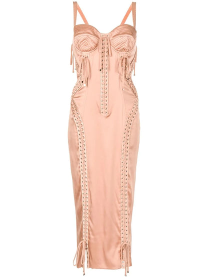 Sweetheart-Neck Sleeveless Dress