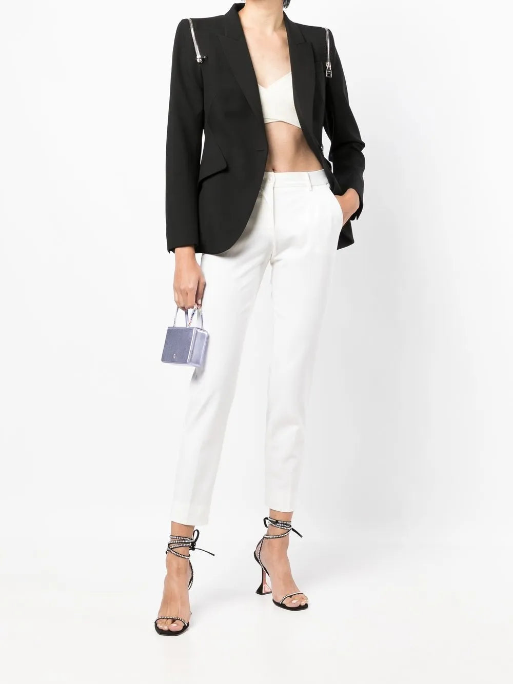 Cropped Tailored Trousers