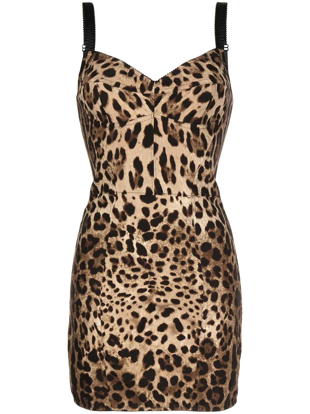 Leopard-Print Corset Minidress