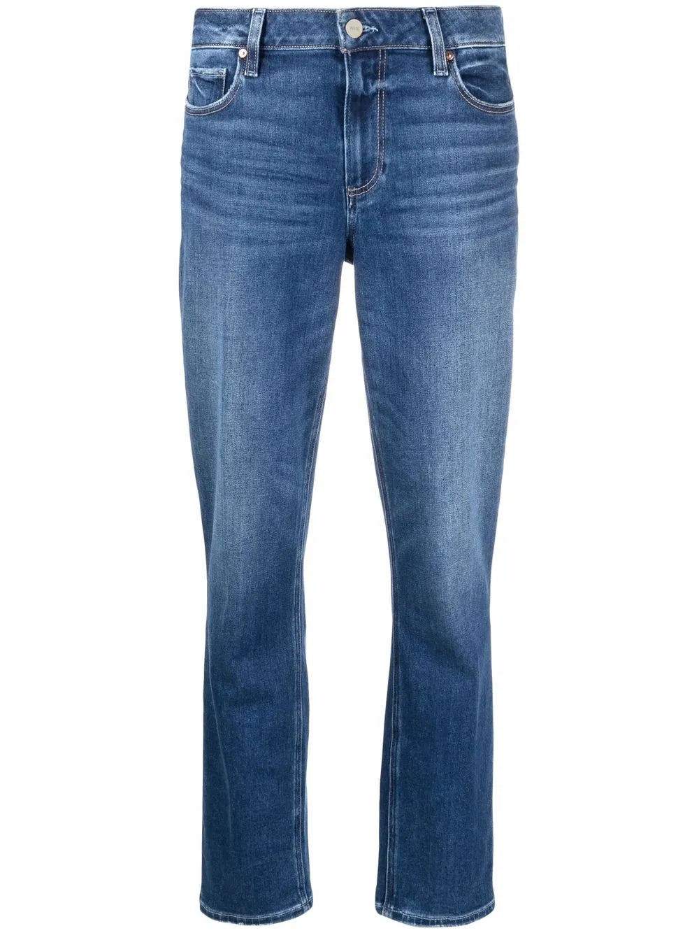 Cropped Straight-Leg Jeans
