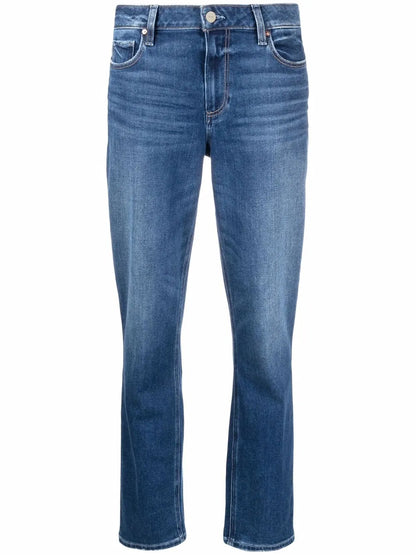Cropped Straight-Leg Jeans