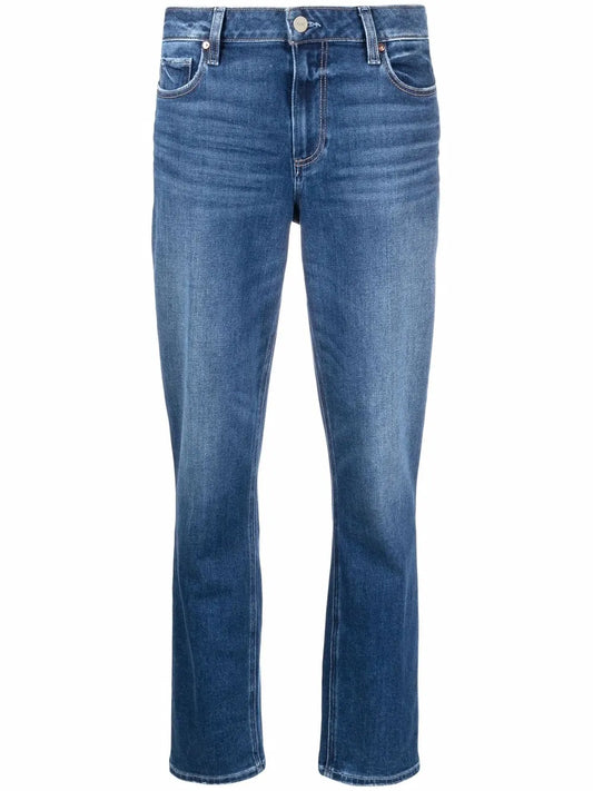 Cropped Straight-Leg Jeans