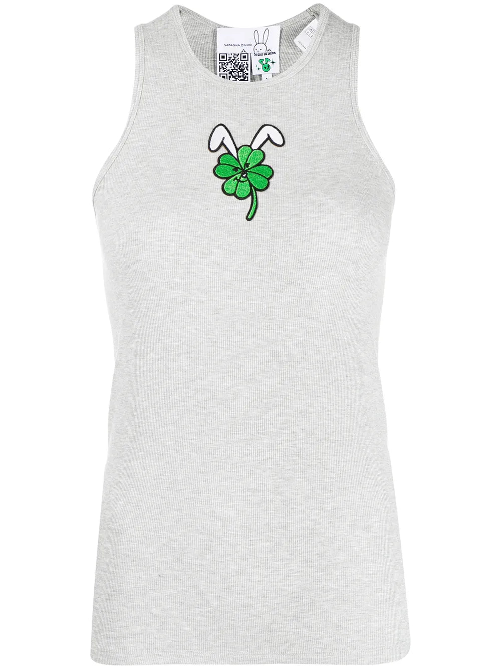Graphic-Print U-Neck Vest