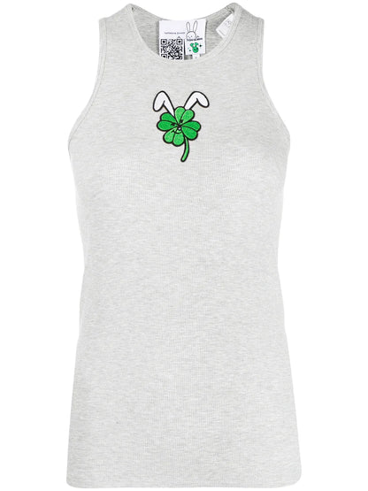 Graphic-Print U-Neck Vest