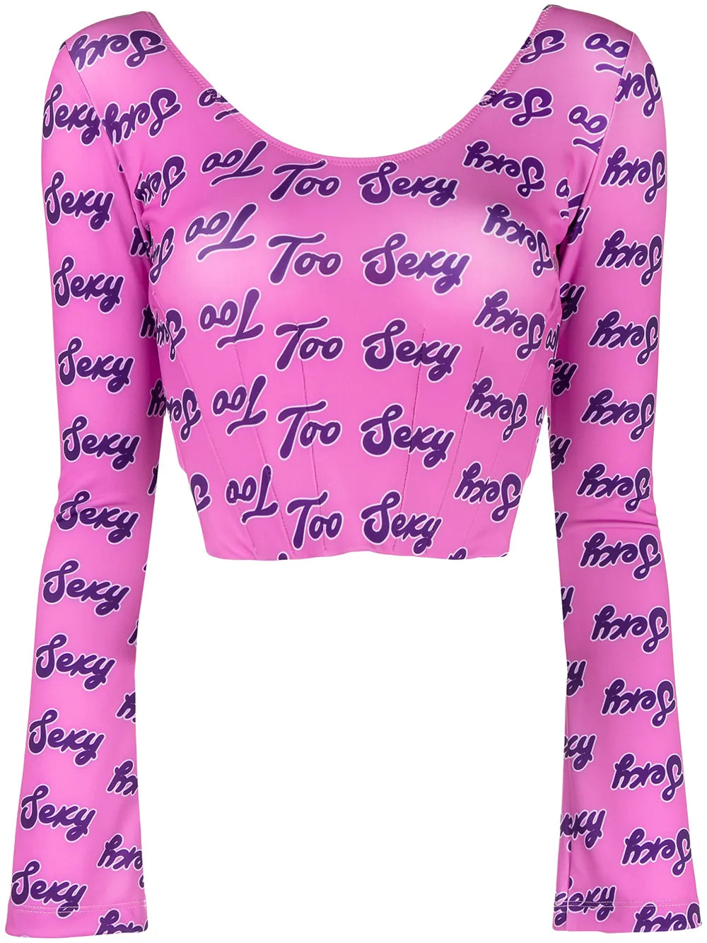Long-Sleeve Cropped Top