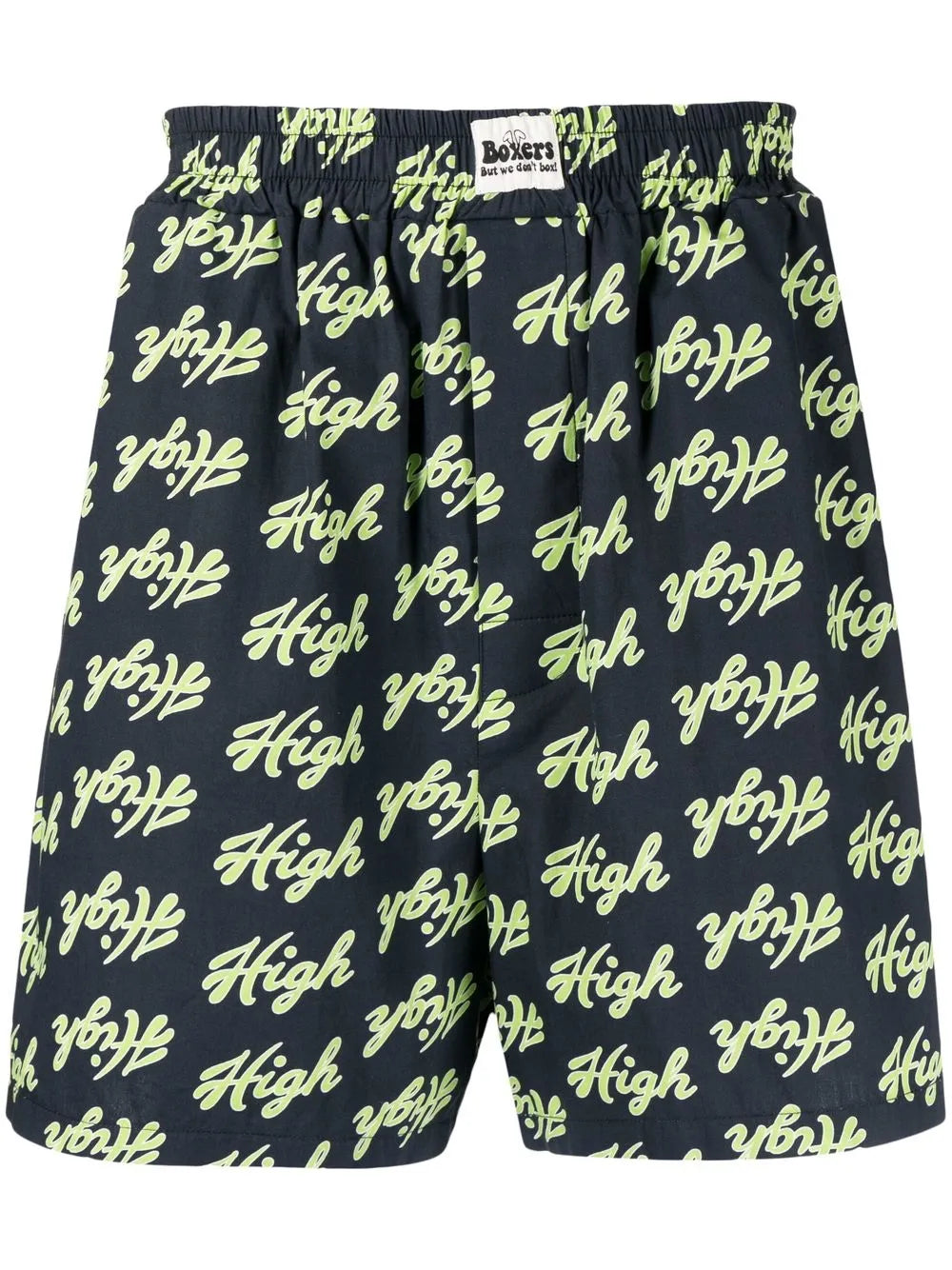 Slogan-Print Cotton Shorts