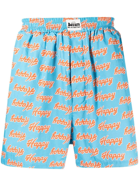 Happy-Print Cotton Shorts