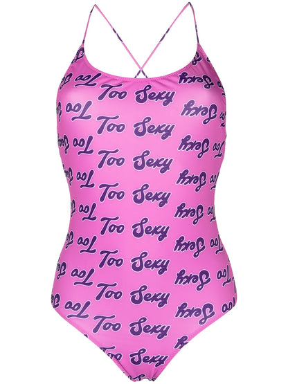Too Sexy Print One-Piece Swimsuit