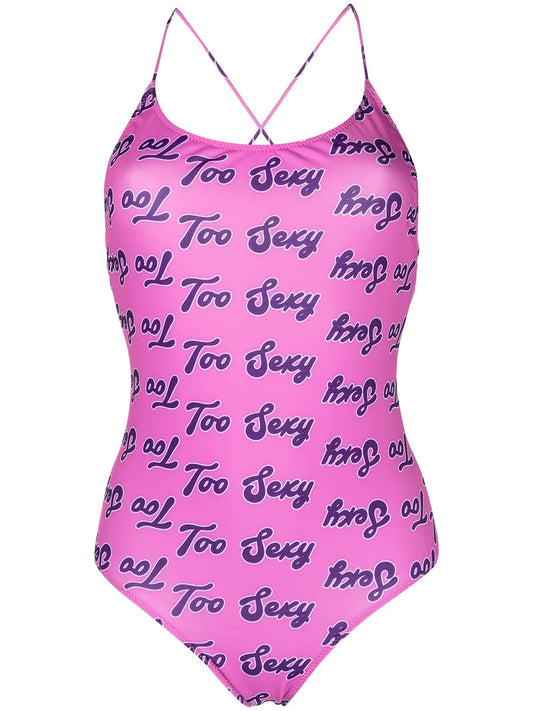 Too Sexy Print One-Piece Swimsuit